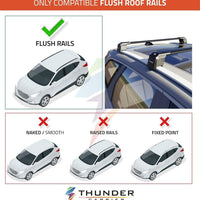 Roof Rack Cross Bars Black or Gay  Aluminum For AUDI Q3 2012 - 2018 Catch USA