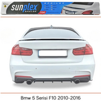 Gloss Black Rear Trunk Lip Spoiler for BMW 5 Series F10 Sedan 2010-2016 ABS Wing