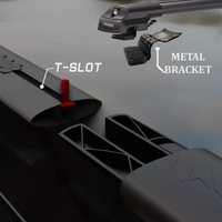 Catch Usa Car Roof Rack Cross Bars For Volvo Xc70 1998- 2016 Black or Gray Aluminum Lockable