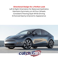 Symmetrical Wheel Rim Cover Hubcap Gray For Tesla Model Y 2020-2024 Gemini 19''