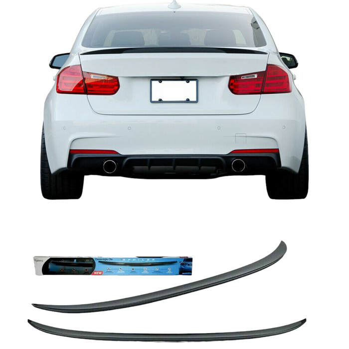 For BMW 3 Series 2012-18 F30 Performance Style Black Trunk ABS Spoiler Wing Lip