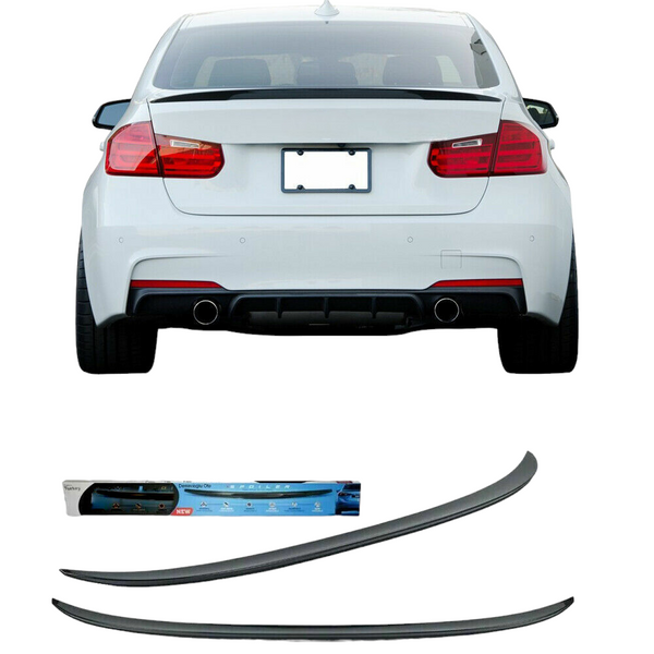 For BMW 3 Series 2012-18 F30 Performance Style Black Trunk ABS Spoiler Wing Lip