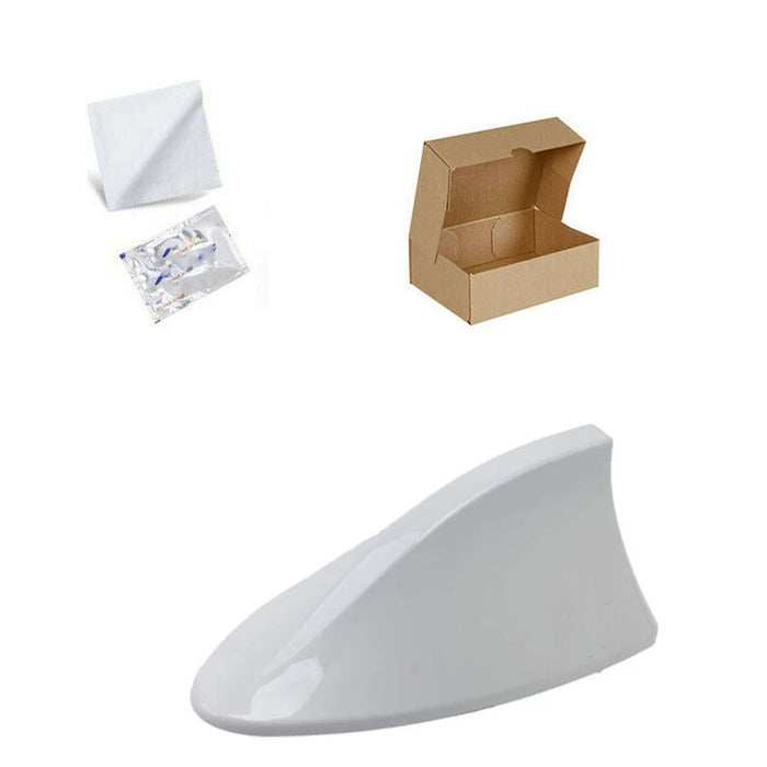 Car Shark Fin Antenna Roof Radio AM/FM Fits Genesis White