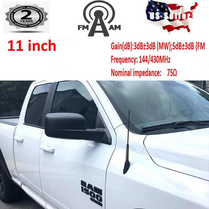 Antenna Mast Black Power Radio AMFM for DODGE RAM & RAM 1500 2500 3500 09-23