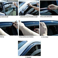 For Honda Civic 2001-2006 3D Wind Sun Rain Guard Window Visor SPORT 