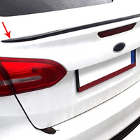 Spoiler Rear Trunk Boot Bodykit Plastic Piano Black For Ford Focus  2012-2018
