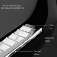 Chrome Rear Bumper Guard Trunk Sill Cover S.Steel Fits Nissan Rogue 2017-2020