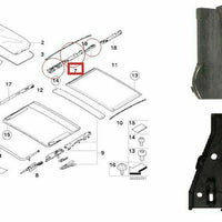 For BMW X5 E53 BMW X3 E83 2000-2006 Panoramic Sunroof Repair Kit Full Set 22 PCS