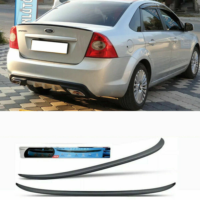 For Ford Focus 2004-2010 Rear Trunk Boot Spoiler Bodykit Plastic Piano Black NEW