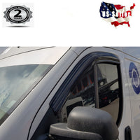 Fits RAM Promaster 2014 2025 Window Visor Vent Sun Shade Rain Guard 2pcs NEW