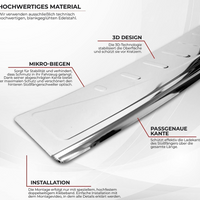 Fit Kia Sportage 2017 2021  Chrome Rear Bumper Guard Trunk Sill Protector