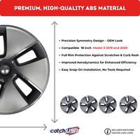 Aero Wheel Rim Cover Hubcap Replacement For Tesla Model 3 2019-2020 18''