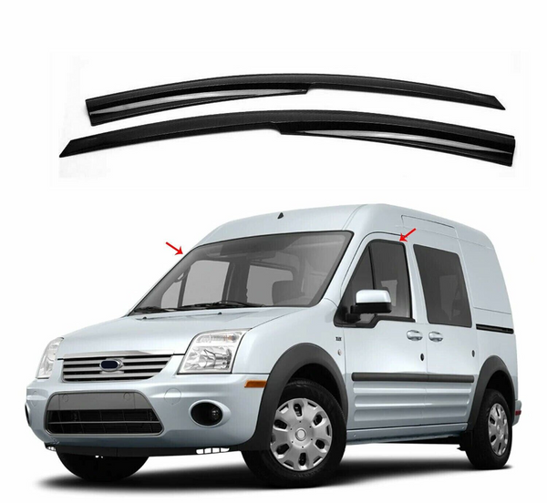 Fits Ford Transit Connect 2010-2013 Window Visor Vent Sun Shade Rain Guard 2Pcs