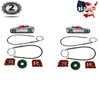 2X Maserati Quattroporte 2004-2011 Window Regulator Repair Kit Front Right +Left