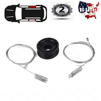 For Jaguar XK8 XKR Window Regulator Repair Kit with Clips Rear Right