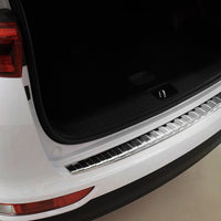 Fit Kia Sportage 2017 2021  Chrome Rear Bumper Guard Trunk Sill Protector