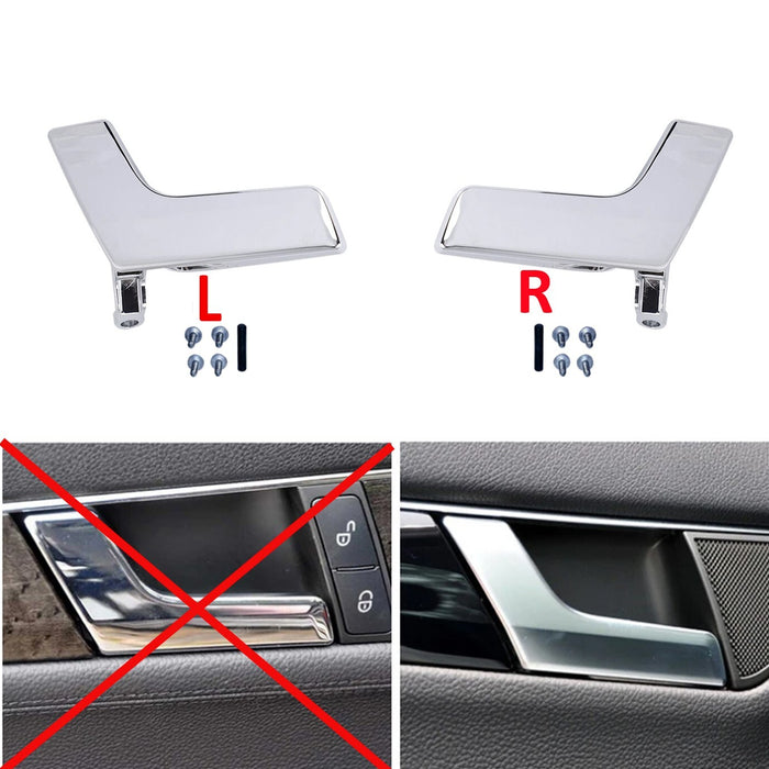 For Mercedes C250 C300 C350 Righ Left Side Matte Inside Door Handle Repair Kit