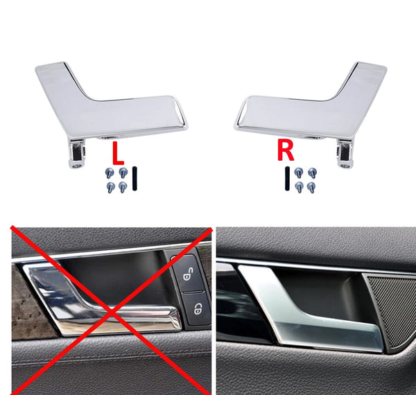 For Mercedes C250 C300 C350 Righ Left Side Matte Inside Door Handle Repair Kit