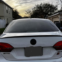 Rear Trunk Lip Spoiler Wing Painted Black Fit For VW Jetta MK6 2011-2018 Sedan