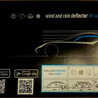 For FORD FOCUS 2011 2017 3D Wind Sun Rain Guard Window Visor 4 PC