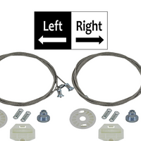 2x Mercedes W210 E430 E320 E55 Window Regulator Repair Kit Clips Rear Left Right