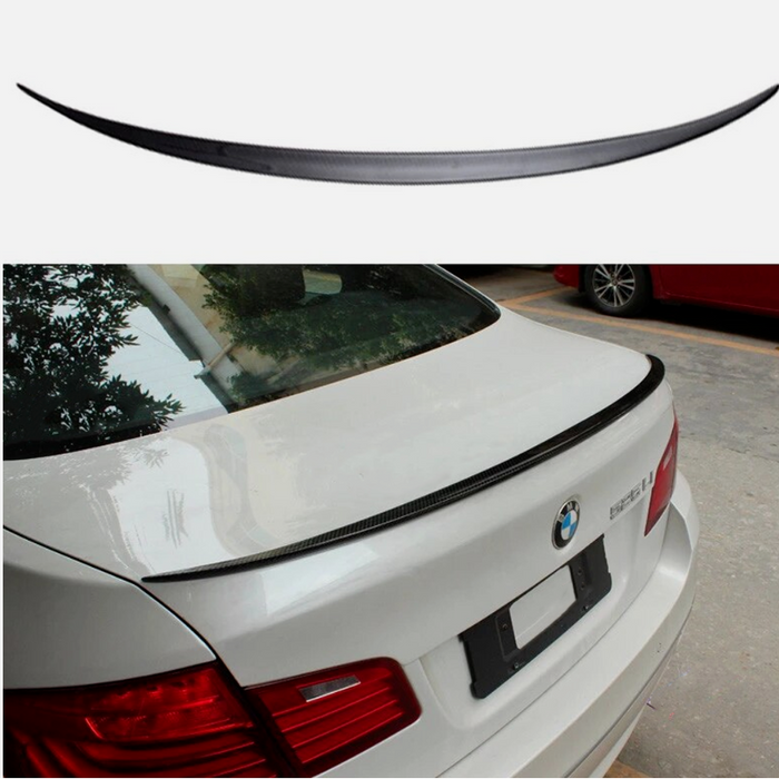 For BMW 5 Series F10 2011-2016 Sedan Rear Trunk Lip Spoiler Wing Painted Black