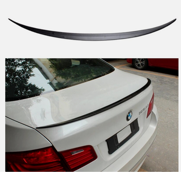 For BMW 5 Series F10 2011-2016 Sedan Rear Trunk Lip Spoiler Wing Painted Black
