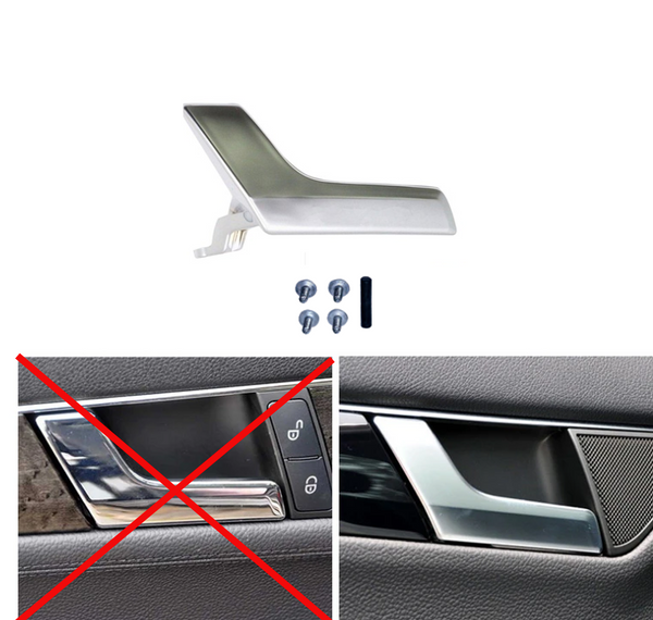 For Mercedes C250 C300 C350 Left Driver Side Matte Inside Door Handle Repair Kit