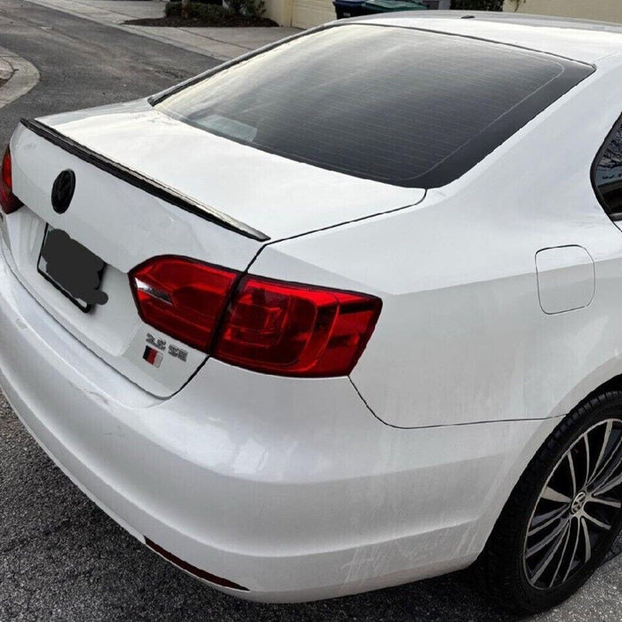 Rear Trunk Lip Spoiler Wing Painted Black Fit For VW Jetta MK6 2011-2018 Sedan