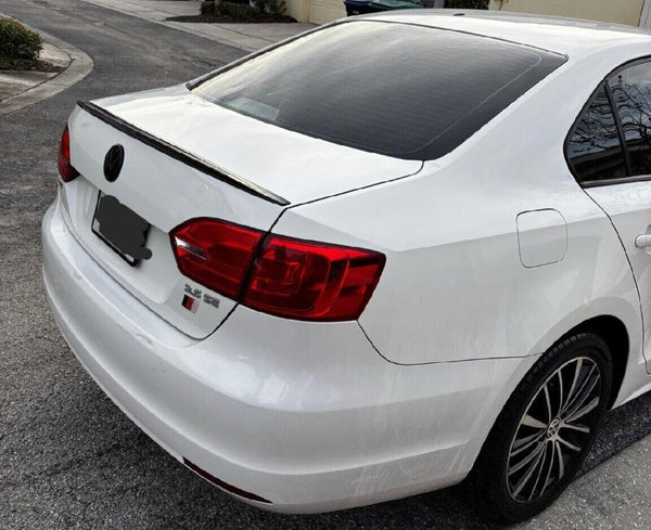Rear Trunk Lip Spoiler Wing Painted Black Fit For VW Jetta MK6 2011-2018 Sedan