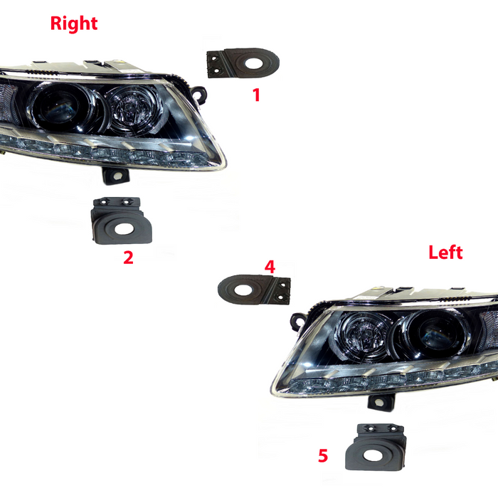 Audi A6 2005-2011 Headlight Headlamp Tab Repair Kit Left Right 6X