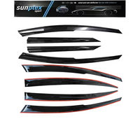 For VW MK7 GOLF GTI R2015 2021 MUGEN STYLE WINDOW VISOR RAIN GUARD DEFLECTOR