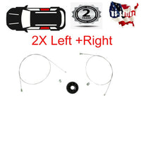 For Jaguar XK8 XKR Window Regulator Repair Kit with Clips Rear Left and Right 2X
