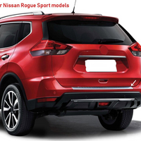 Fits Nissan Rogue 2017-2020 Chrome Rear Bumper Guard Trunk Sill Cover S.Steel