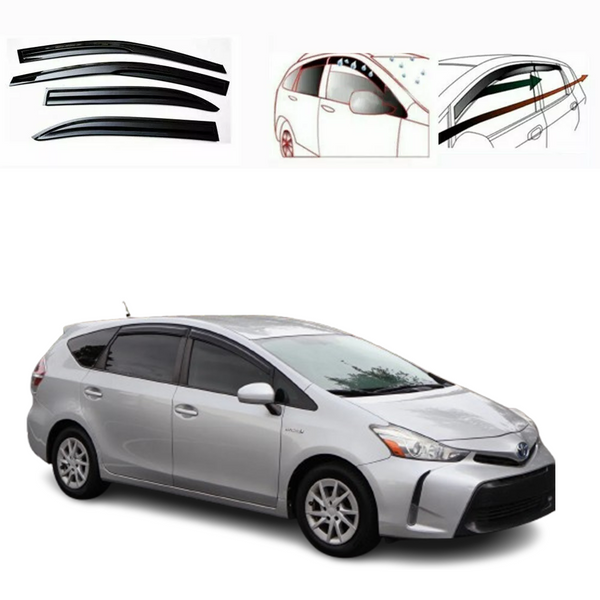 For TOYOTA PRIUS 2012-2015  Window Visor Vent Shade Rain Sun Wind Snow Guard