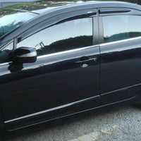 For Honda Civic 2001-2006 3D Wind Sun Rain Guard Window Visor SPORT 
