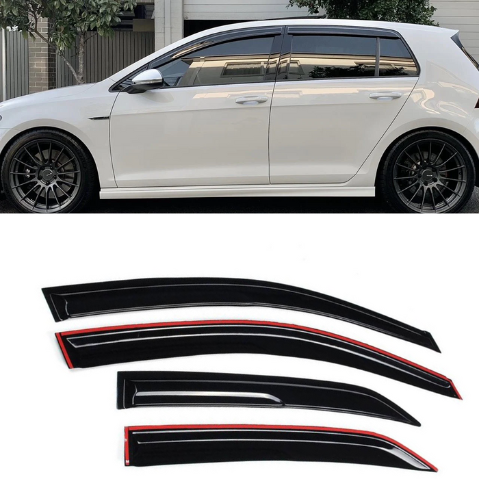 For VW MK7 GOLF GTI R2015 2021 MUGEN STYLE WINDOW VISOR RAIN GUARD DEFLECTOR