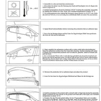 For BUICK ENCORE 2013 2019  Window Visor Vent Shade Rain Sun  Wind Snow Guard