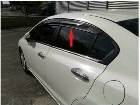 For FORD FOCUS 2011 2017 3D Wind Sun Rain Guard Window Visor 4 PC