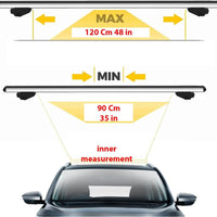 Catch Usa Car Roof Rack Cross Bars For Audı A6 Avant 2011 - 2018 Aluminum Cross Bar For Rooftop Luggage Kayak Canoe Bike Snowboard