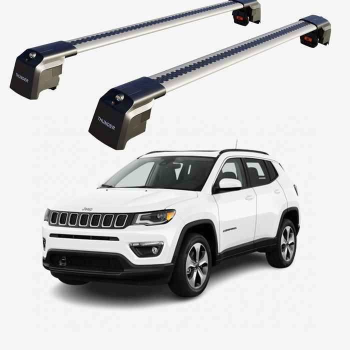Catch Usa Car Roof Rack Cross Bars For JEEP COMPASS 2017 - Onwards