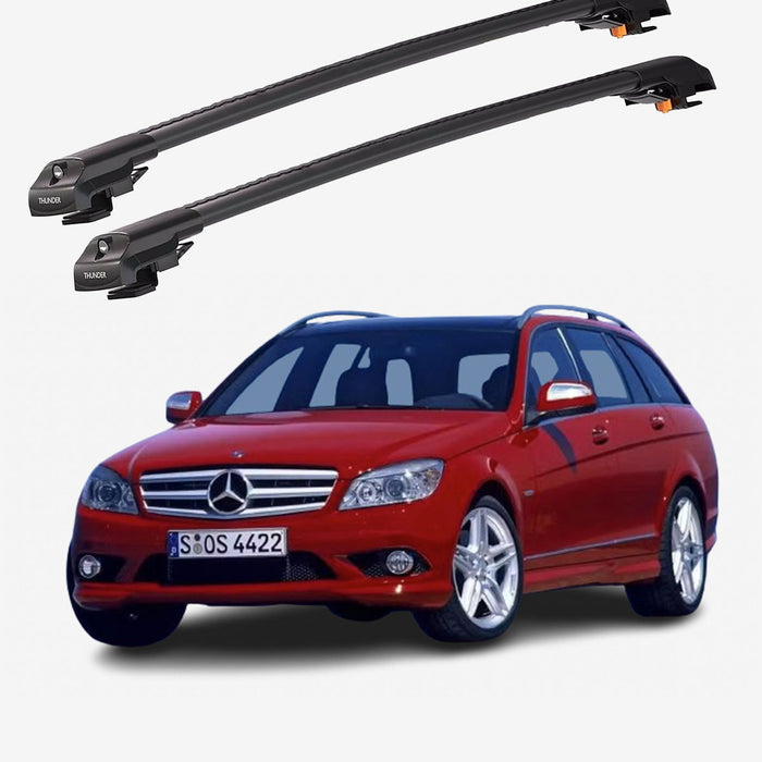 Catch Usa Car Roof Rack Cross Bars For Mercedes - Benz C - Class 2008 - 2014