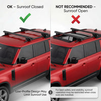 Catch Usa Car Roof Rack Cross Bars For Volvo Xc70 1998- 2016 Black or Gray Aluminum Lockable