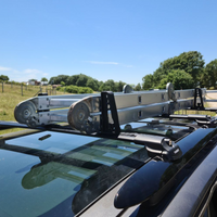 4x Universal Load Stops for Roof Rack Cross Bars | Adjustable Cargo Holders