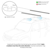 Roof Rack Cross Bars Black or Gay  Aluminum For AUDI Q3 2012 - 2018 Catch USA